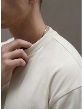 Футболка Oversize Premium 210, молочно-белая