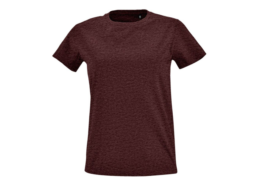 Футболка женская IMPERIAL FIT WOMEN, бордовый меланж