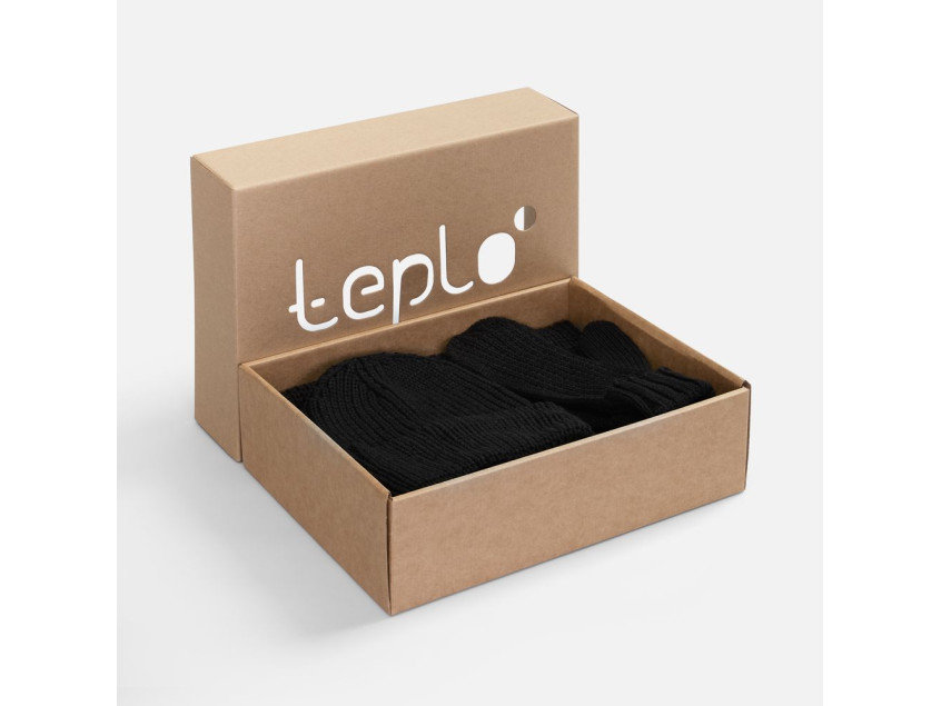 Набор Nordkyn Full Set с шарфом, черный