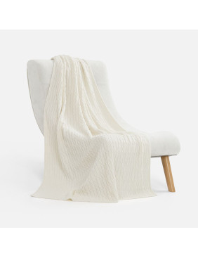 Плед Knitline, белый (молочный)