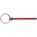Элемент брелка-конструктора «Хлястик с кольцом и зажимом», красный