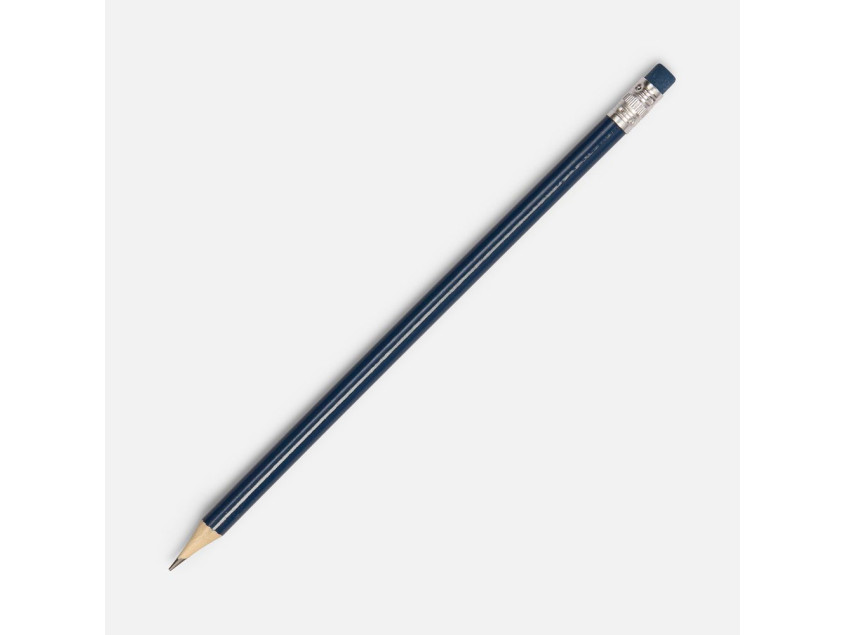Карандаш простой Hand Friend с ластиком, темно-синий
