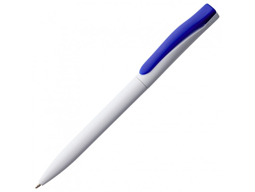Ручка шариковая Pin, белая с синим