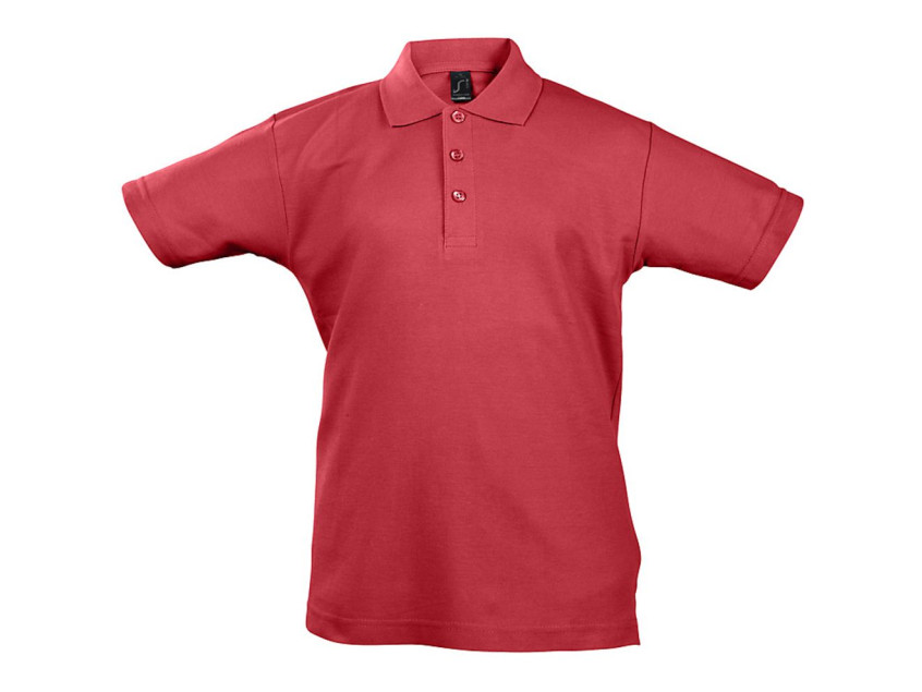 Рубашка поло детская Summer II Kids 170, красная