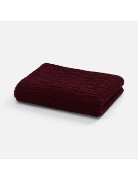 Плед Knitline, темно-красный (бордовый)