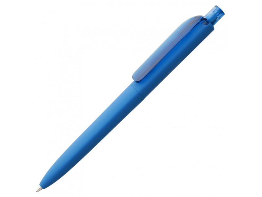 Ручка шариковая Prodir DS8 PRR-T Soft Touch, голубая
