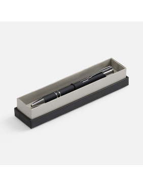 Ручка шариковая Keskus Soft Touch в футляре, черная