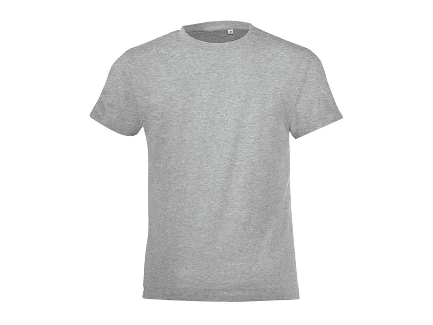 Футболка детская REGENT FIT KIDS, серый меланж