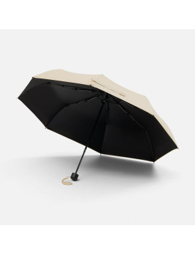 Зонт складной PackWise в чехле-шопере, бежевый
