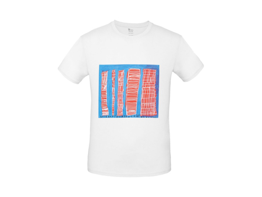 Футболка детская «Небоскребы», белая