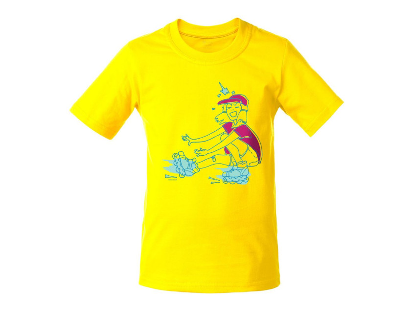 Футболка детская Roller Skates, желтая