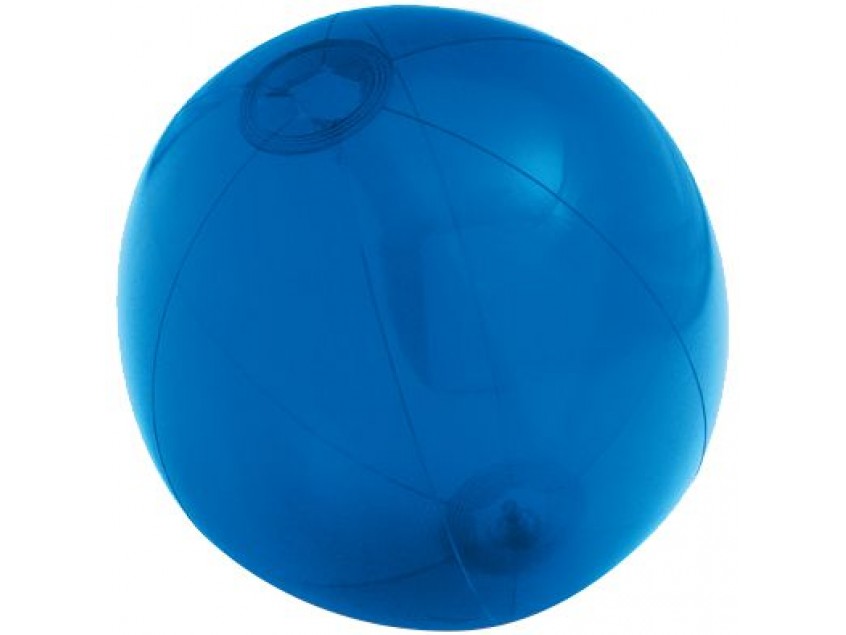Надувной пляжный мяч Sun and Fun, полупрозрачный синий