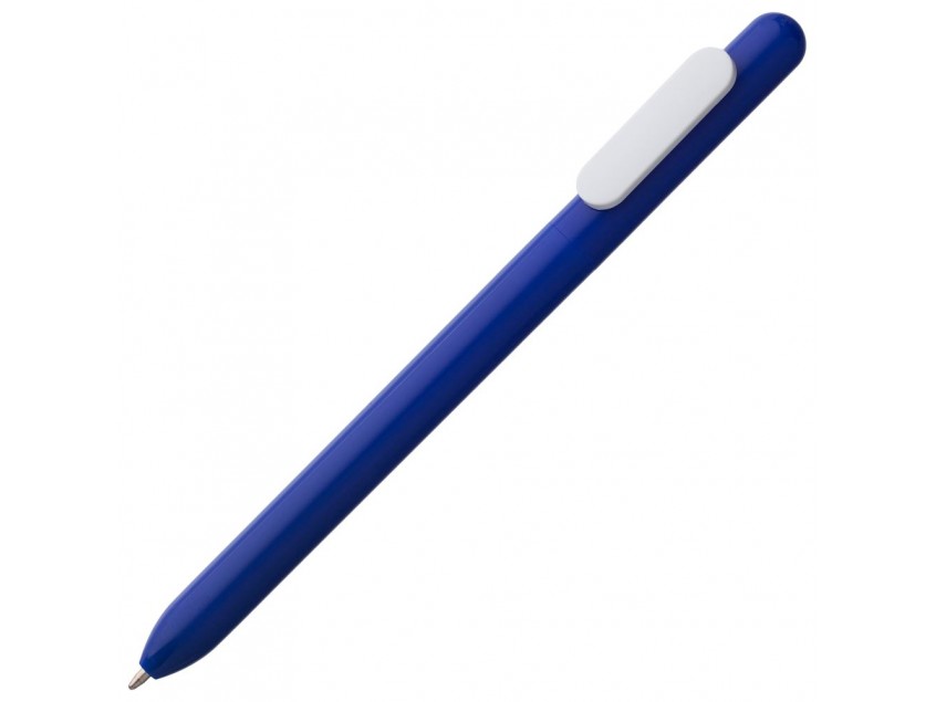 Ручка шариковая Slider, синяя с белым