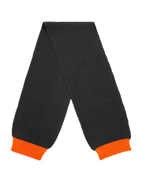 Шарф Snappy, темно-серый (антрацит) с оранжевым