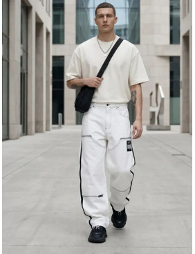 Футболка Oversize Premium 210, молочно-белая