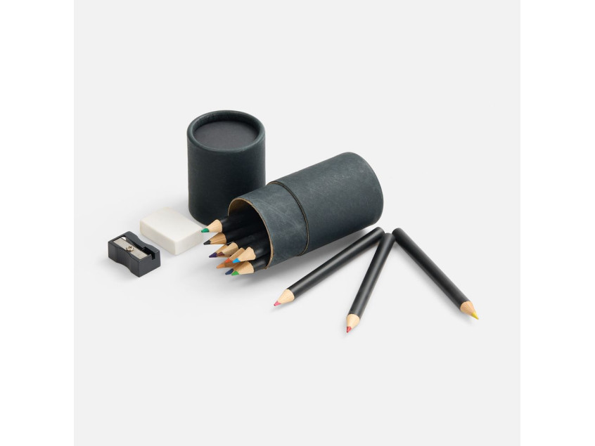 Набор цветных карандашей Pencilvania Tube Plus, черный