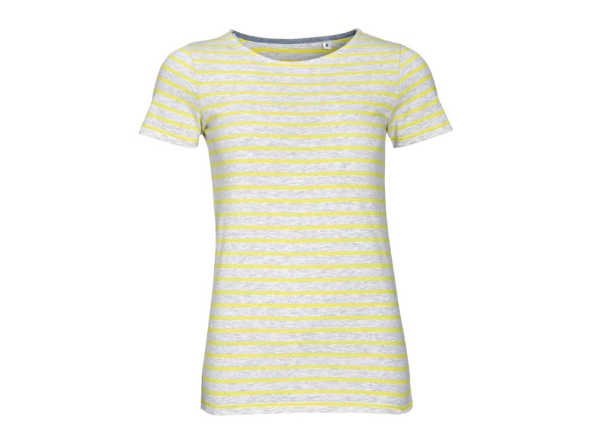 Футболка MILES WOMEN серая с желтым