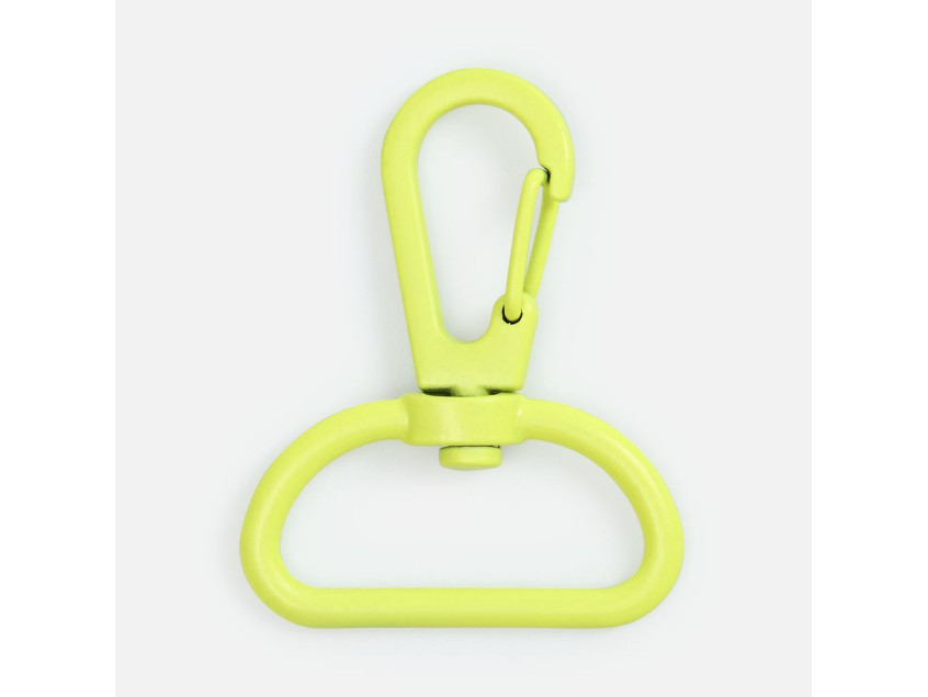 Застежка-карабин Snap Hook, L, желтый неон