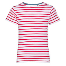 Футболка детская Miles Kids белая с красным
