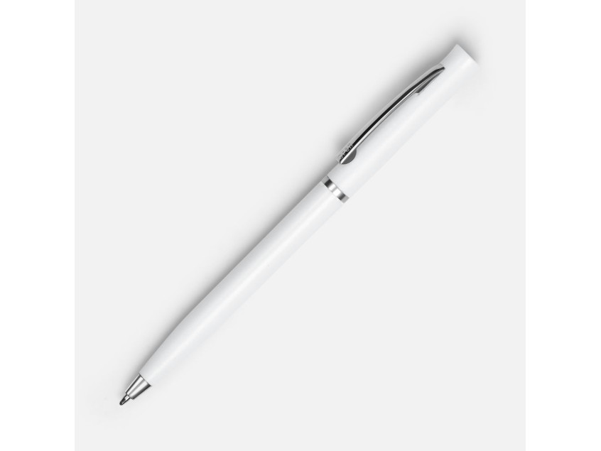 Ручка шариковая Euro Chrome, белая