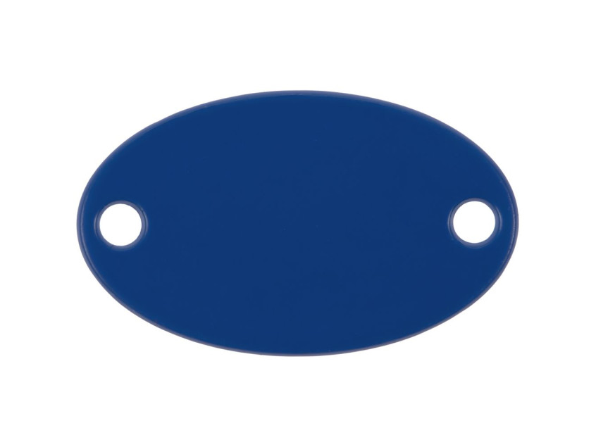 Шильдик металлический Alfa Oval, синий