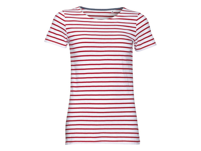 Футболка MILES WOMEN белая с красным