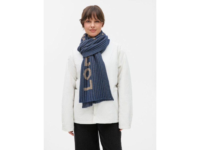 Шарф на заказ InRib Grand, XXXL, полушерсть