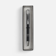 Ручка шариковая Keskus Soft Touch в футляре, черная