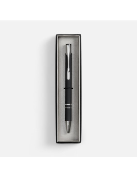 Ручка шариковая Keskus Soft Touch в футляре, черная