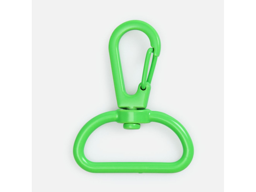 Застежка-карабин Snap Hook, L, зеленый неон