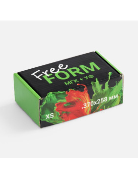 Коробка Freeform с печатью на заказ, размер XS