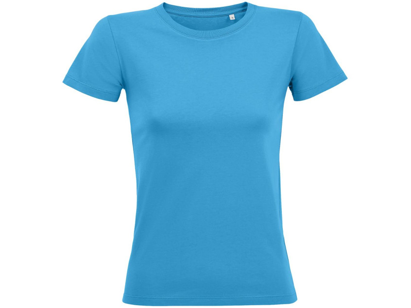Футболка женская REGENT FIT WOMEN, ярко-бирюзовая