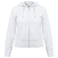 Толстовка женская Hooded Full Zip белая