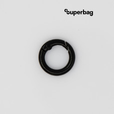 Карабин-кольцо Ring для обвеса, d=2см (черный)