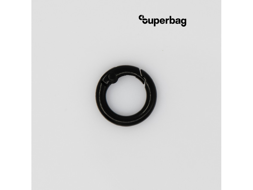 Карабин-кольцо Ring для обвеса, d=2см (черный)