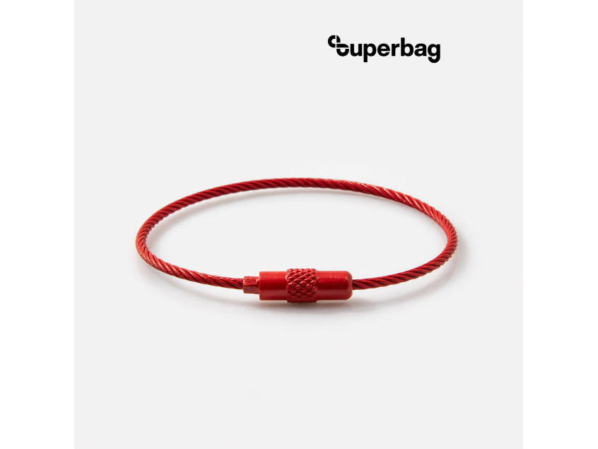 Тросик-кольцо Ring для обвеса, L=15см (красный)