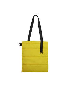 Шоппер Superbag Bubble, стёганый, без застёжки (желтый с черным)