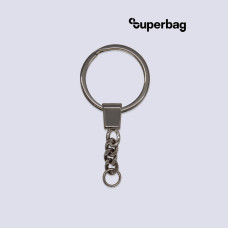 Кольцо с цепочкой Ring для обвеса, L=7см (чёрный никель)