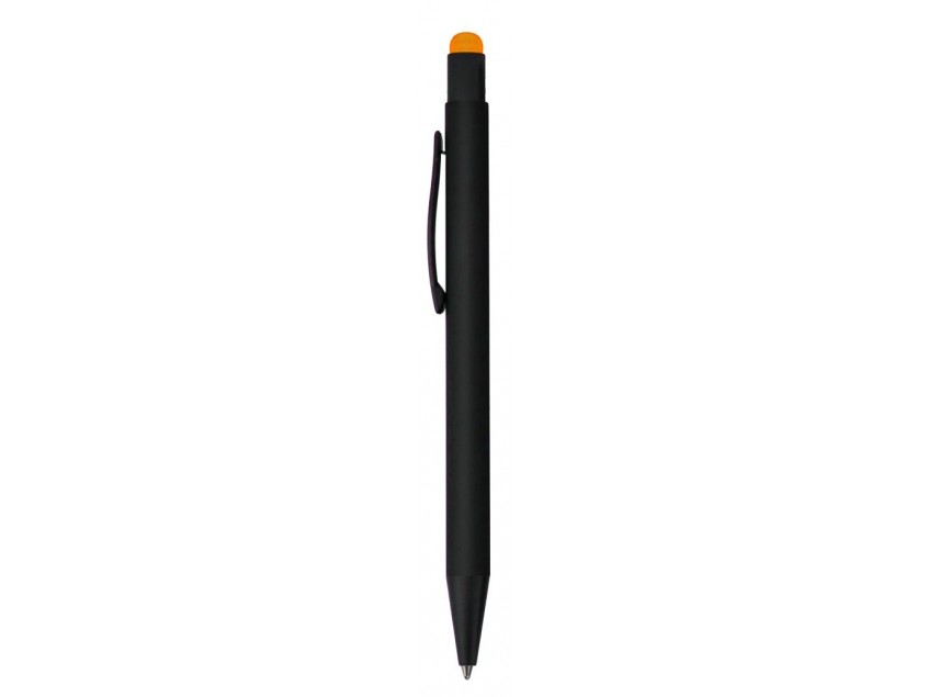 Ручка шариковая Raven (черный с оранжевым)