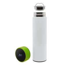 Термос с датчиком температуры Reactor duo white (белый с салатовым)