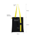 Шоппер Superbag black (чёрный с жёлтым)