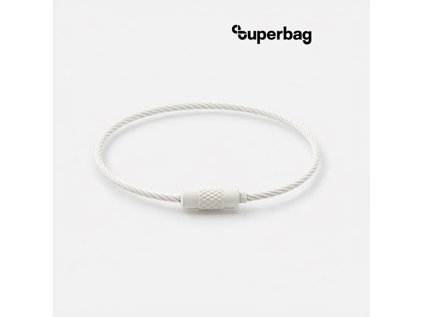 Тросик-кольцо Ring для обвеса, L=15см (белый)