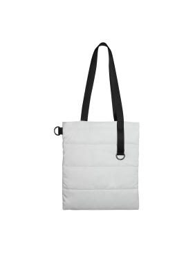 Шоппер Superbag Bubble, стёганый, без застёжки (белый с черным)