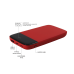 Внешний аккумулятор Bplanner Power 3 ST, софт-тач, 10000 mAh (Красный)
