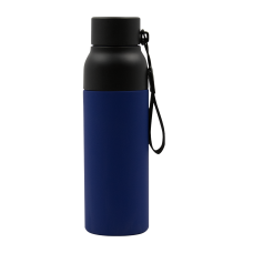 Термобутылка Button Black (черный с синим) Термобутылка Button Black (черный с синим)