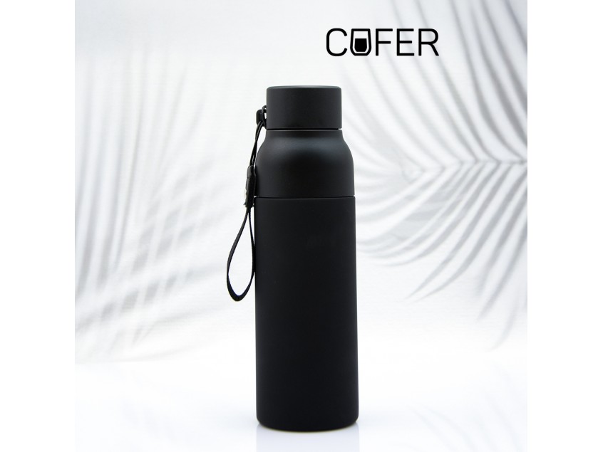Термобутылка Button Black (черный)