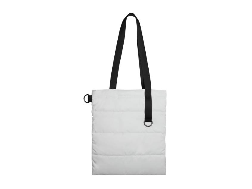 Шоппер Superbag Bubble, с кнопкой (белый с черным)
