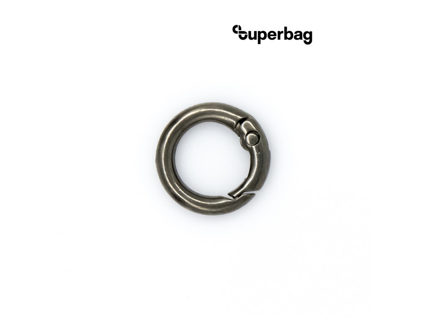Карабин-кольцо Ring для обвеса, d=3,2см (чёрный никель)