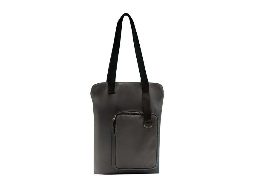 Шоппер Superbag Pocket (серый с черным)