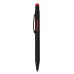 Ручка шариковая Raven (черный с красным)